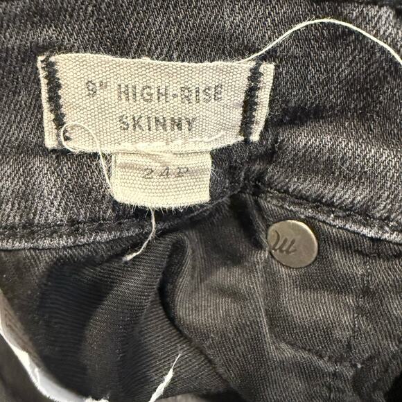 Madewell Women’s Faded Black High Rise Skinny Jeans Size 24P - Picture 8 of 8